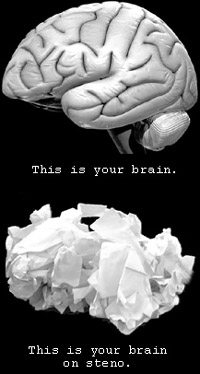 This is your brain on steno